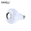 OKELI RGB E27 Remote Control Led Music Bulb Smart Light Speaker Led Blue-tooth Bulb with Speaker